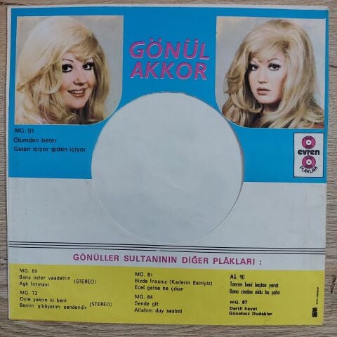 Gönül Akkor – Tanrım Beni Baştan Yarat / Bana Zindan Oldu Artık Bu Şehir 45LİK PLAK