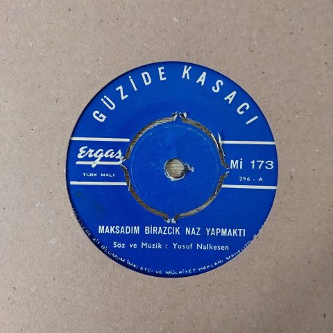 Güzide Kasacı – Maksadım Birazcık Naz Yapmaktı / Yitirmişim Ben Gülümü 45LİK PLAK