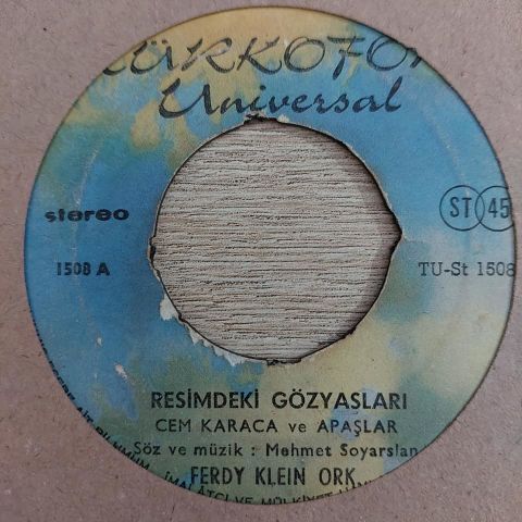 Cem Karaca – Resimdeki Gözyaşları / Şans Çocuğu 45LİK PLAK