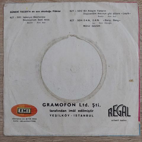 GÜNERİ TECER - DÜNYA DÖNÜYOR 45LİK PLAK