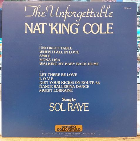 Sol Raye – The Unforgettable Nat ''King'' Cole LP PLAK