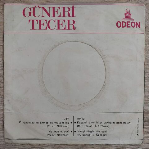 GÜNERİ TECER - HANGİ RÜZGAR ATTI SENİ 45LİK PLAK