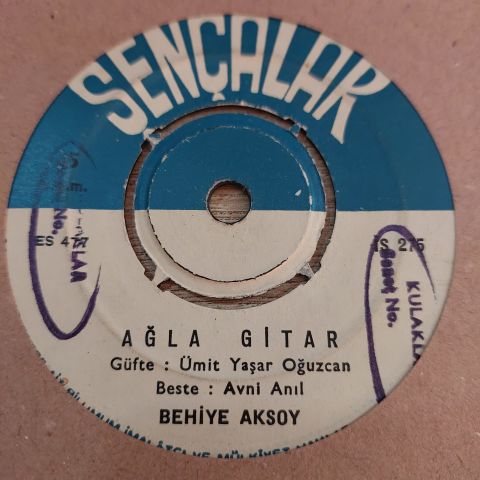 BEHİYE AKSOY - BİR ATEŞİM YANARIM 45LİK PLAK