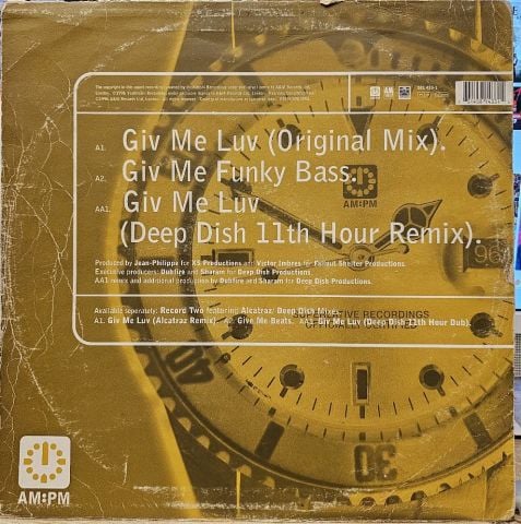 Alcatraz – Giv Me Luv (Original / Deep Dish Mixes) 1/2 +CD LP PLAK