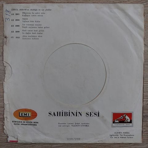 GÖNÜL AKKOR - YALAN OLUR SEVMEDİM DERSEM 45LİK PLAK