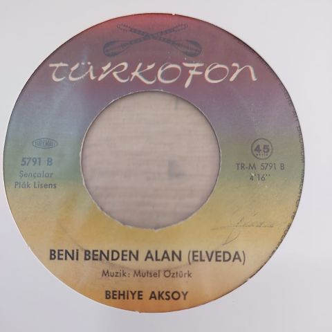 BEHİYE AKSOY - SANA GELEN YOLLAR 45LİK PLAK