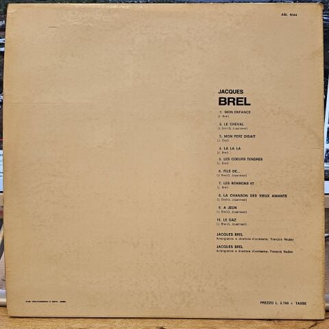 Jacques Brel – Jacques Brel LP PLAK