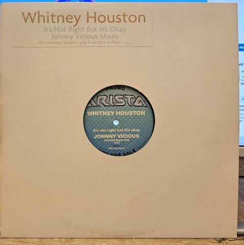 Whitney Houston – It's Not Right But It's Okay (Phase II) (Johnny Vicious Remixes) LP PLAK