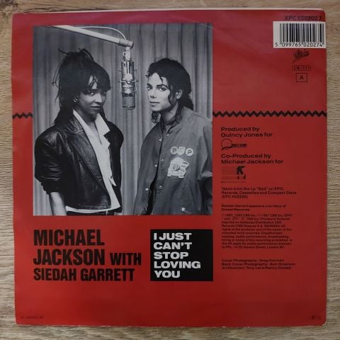 Michael Jackson – I Just Can't Stop Loving You 45LİK PLAK
