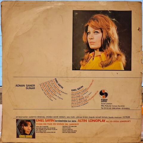 Emel Sayın – 1972 Senesinin En Sevilen On Şarkısı LP PLAK