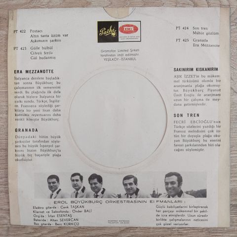 Erol Büyükburç – Era Mezzanote / Granada 45LİK PLAK