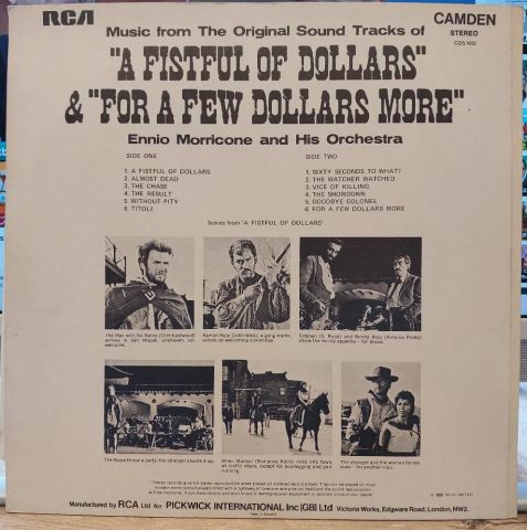 Ennio Morricone – Music From The Original Sound Tracks Of ''A Fistful Of Dollars'' & ''For A Few Dollars More'' LP PLAK