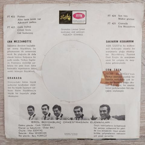 Erol Büyükburç – Kızılcıklar Oldu Mu / Mineler 45LİK PLAK