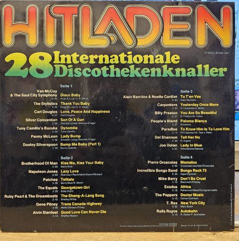 Various – Hitladen - 28 Internationale Discothekenknaller LP PLAK