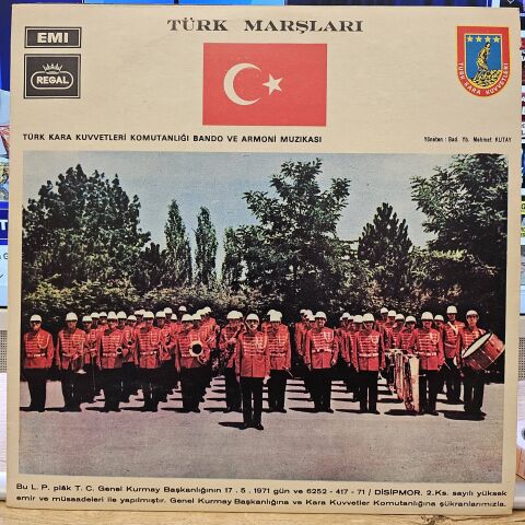Türk Kara Kuvvetleri Komutanlığı Bando ve Armoni Muzıkası – Türk Marşları LP PLAK