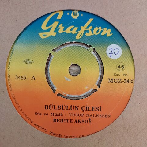 BEHİYE AKSOY - KEDERLİ GÜNLERİM 45LİK PLAK