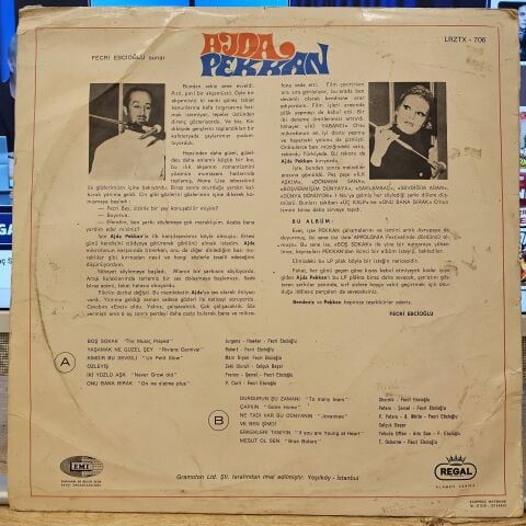Ajda Pekkan – Fecri Ebcioğlu Sunar: Ajda Pekkan LP PLAK