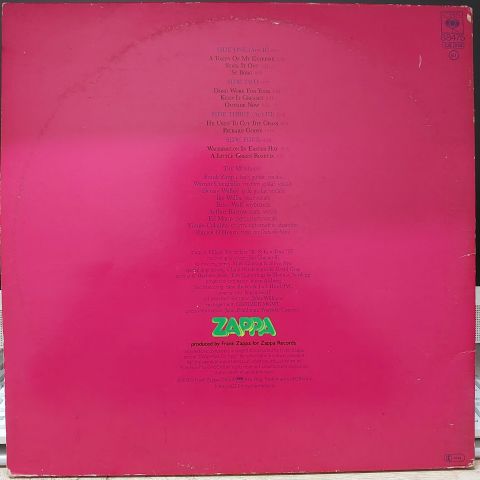 Frank Zappa – Joe's Garage Acts II & III LP PLAK