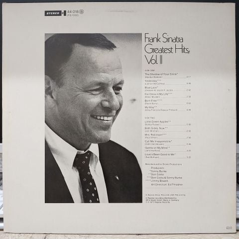 Frank Sinatra – Greatest Hits, Vol. II LP PLAK
