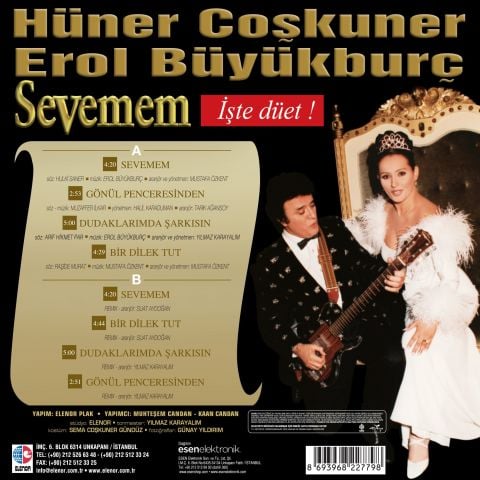 Hüner Coşkuner, Erol Büyükburç - Sevemem LP PLAK