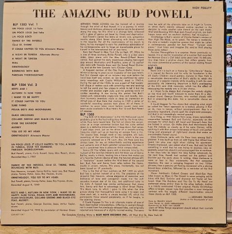 Bud Powell – The Amazing Bud Powell, Volume 1 LP PLAK