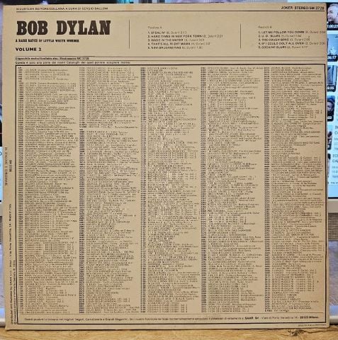 Bob Dylan – A Rare Batch Of Little White Wonder Volume 2 LP PLAK