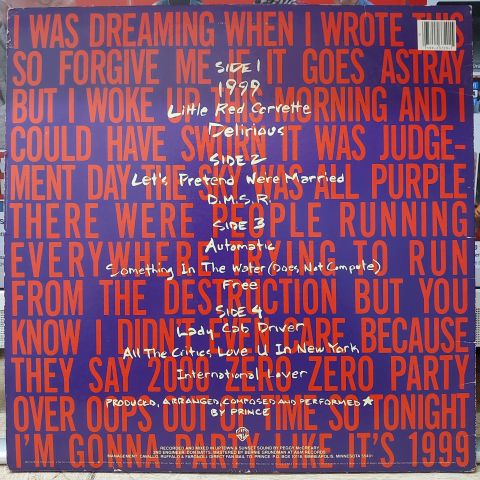 Prince – 1999 LP PLAK