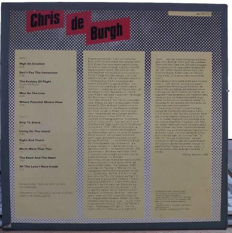 Chris de Burgh – Chris De Burgh LP PLAK