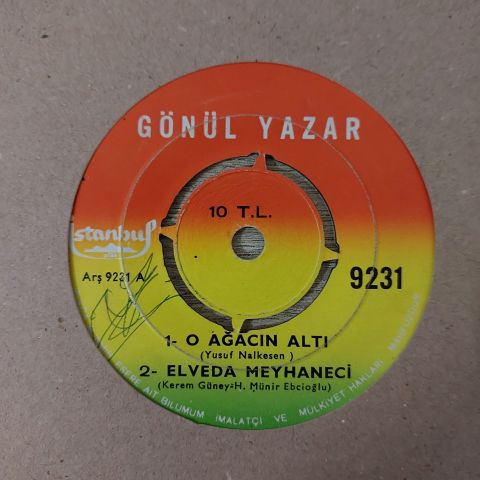 GÖNÜL YAZAR - O AĞACIN ALTI 4 ŞARKILIK 45LİK PLAK