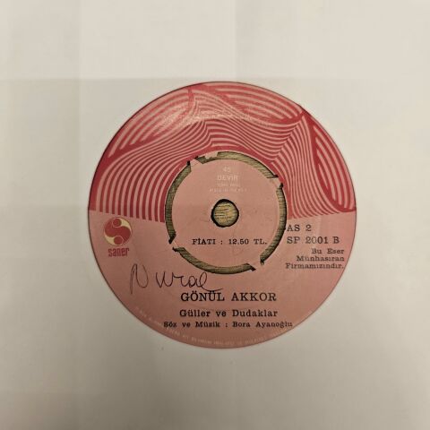 Gönül Akkor – Güller Ve Dudaklar / Bilemedim 45LİK PLAK