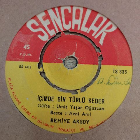 BEHİYE AKSOY - YALAN YILLAR 45LİK PLAK