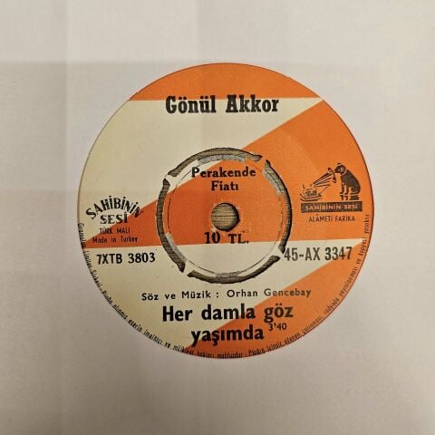 GÖNÜL AKKOR - DERDİM DÜNYADAN BÜYÜK 45LİK PLAK