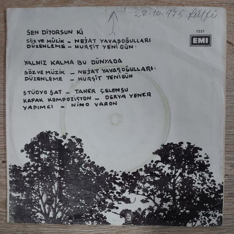 NEJAT YAVAŞOĞULLARI - YALNIZ KALMA BU DÜNYADA 45LİK PLAK