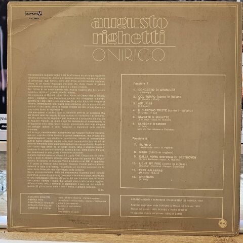 Augusto Righetti – Rodrigo Guitar Concerto LP PLAK