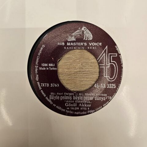Gönül Akkor – Böyle Gelmiş Böyle Geçer Dünya 45LİK PLAK