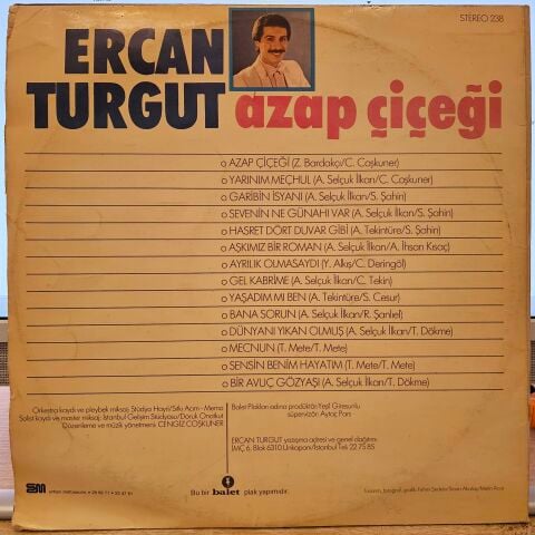 Ercan Turgut – Azap Çiçeği LP PLAK