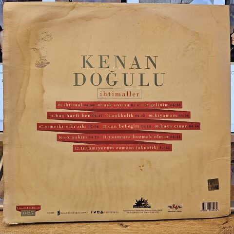 Kenan Doğulu – İhtimaller LP PLAK