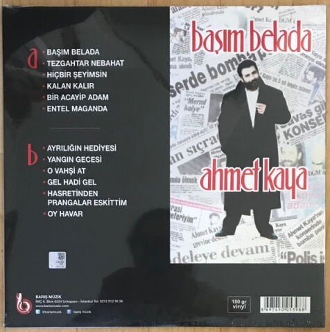 Ahmet Kaya – Başım Belada LP PLAK (RENKLİ PLAK)