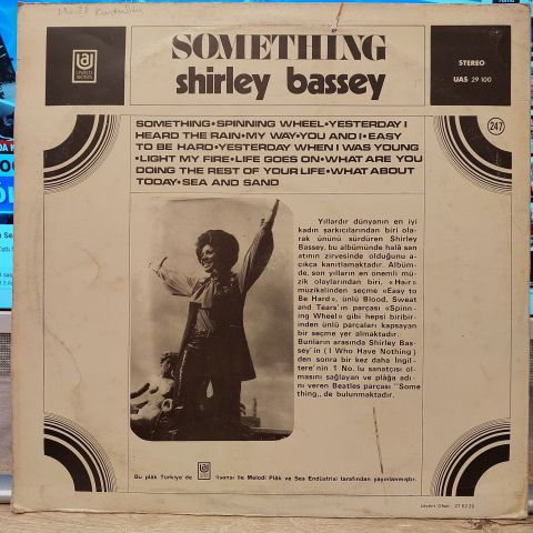 SHİRLEY BASSEY - SOMETHİNG LP PLAK