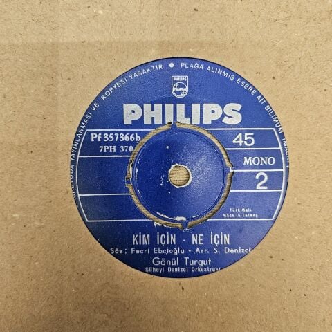 Gönül Turgut – Uzat Artık Elini / Kim İçin - Ne İçin 45LİK PLAK