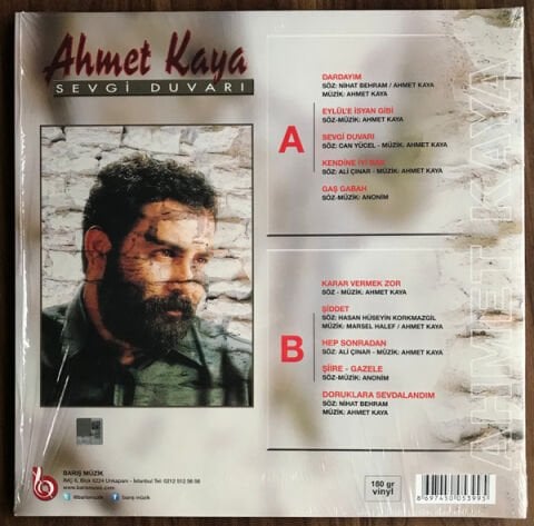 Ahmet Kaya – Sevgi Duvarı LP PLAK (RENKLİ PLAK)
