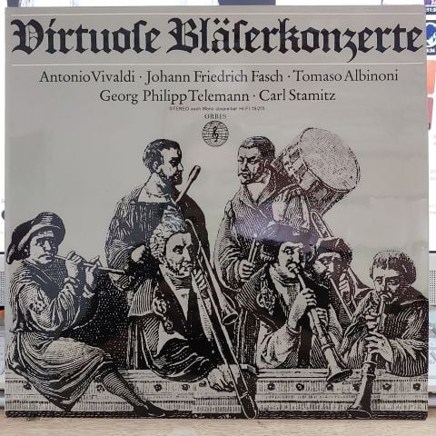 Antonio Vivaldi • Johann Friedrich Fasch • Tomaso Albinoni • Georg Philipp Telemann • Carl Stamitz - Deutsche Bachsolisten – Virtuose Bläserkonzerte LP PLAK