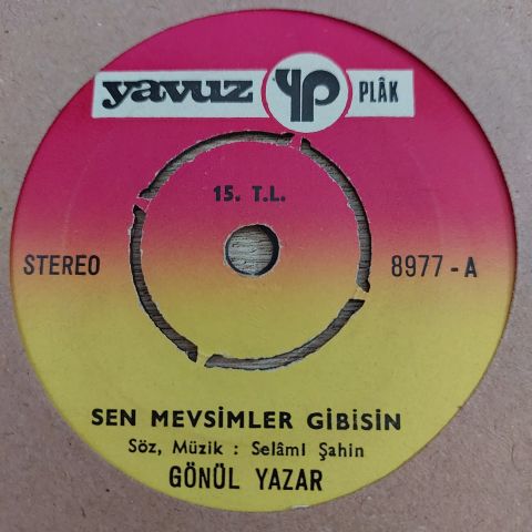 GÖNÜL YAZAR - SEN MEVSİMLER GİBİSİN 45LİK PLAK