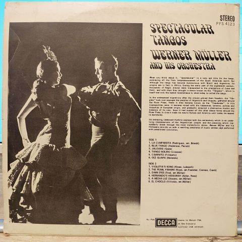 Werner Müller And His Orchestra – Spectacular Tangos LP PLAK