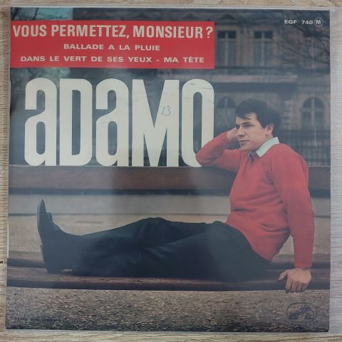 Adamo – Vous Permettez, Monsieur 45LİK PLAK