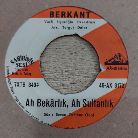 BERKANT - BİR YOLCUM VAR 45LİK PLAK