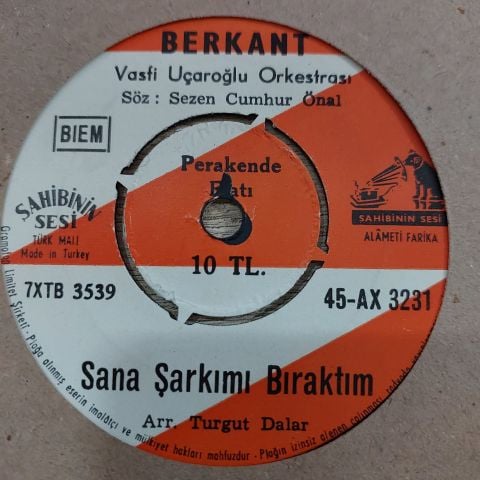 BERKANT - BİNBİR GECE MASALI 45LİK PLAK