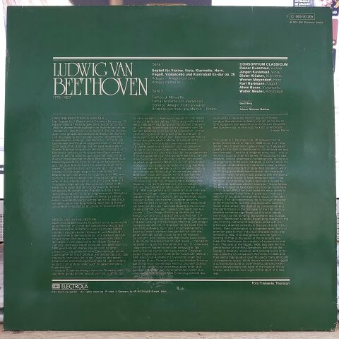 Ludwig van Beethoven, Consortium Classicum – Septett Es-Dur Op. 20 LP PLAK