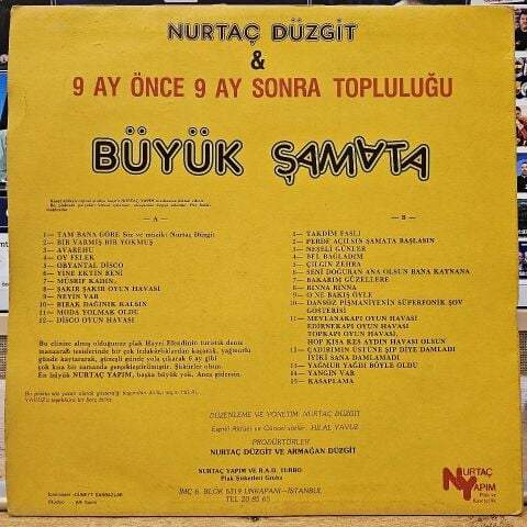 Nurtaç Düzgit – Büyük Şamata LP PLAK