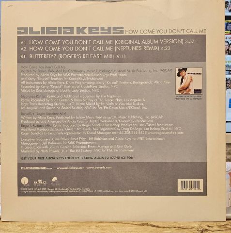 Alicia Keys – How Come You Don't Call Me LP PLAK